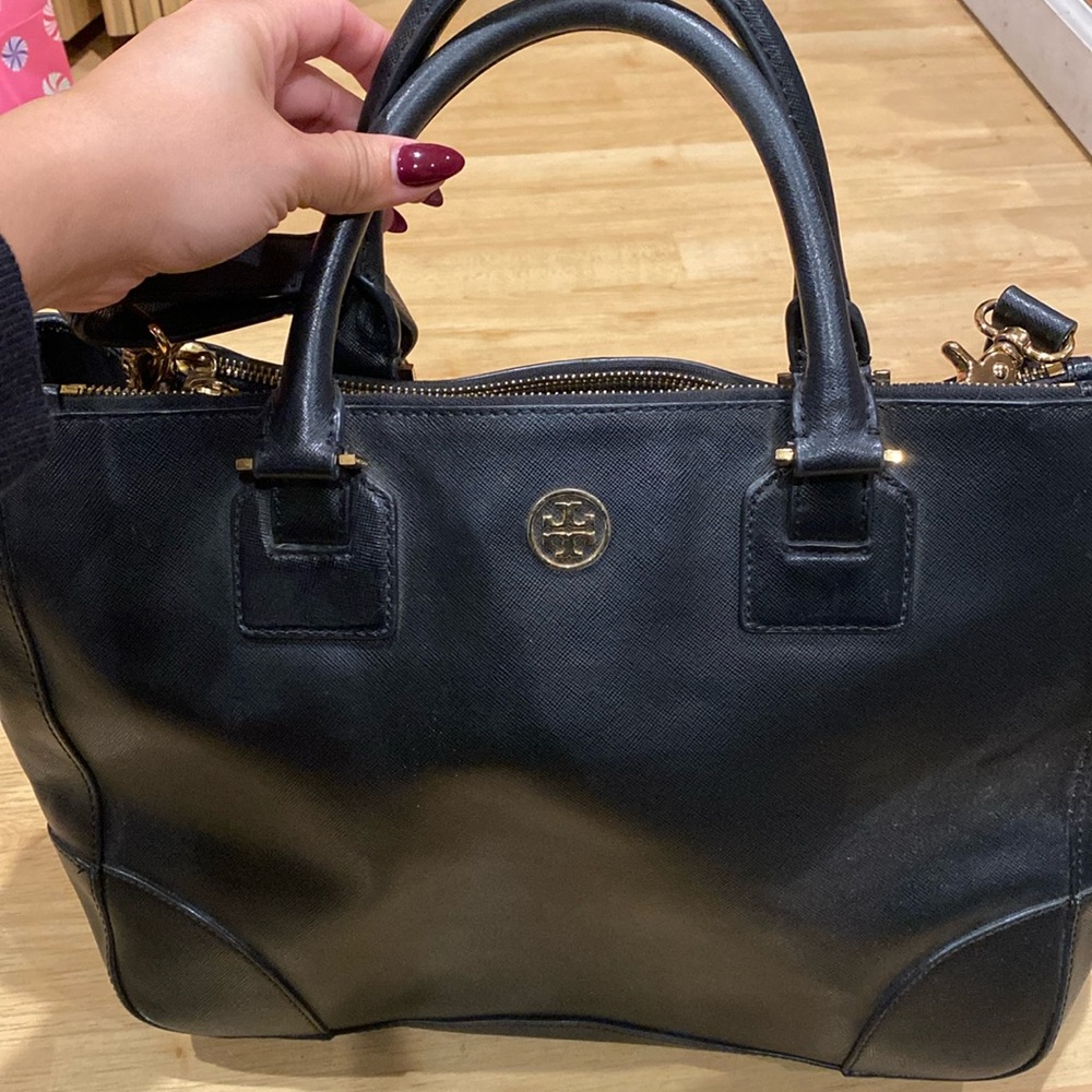 Tory Burch Black Leather Purse